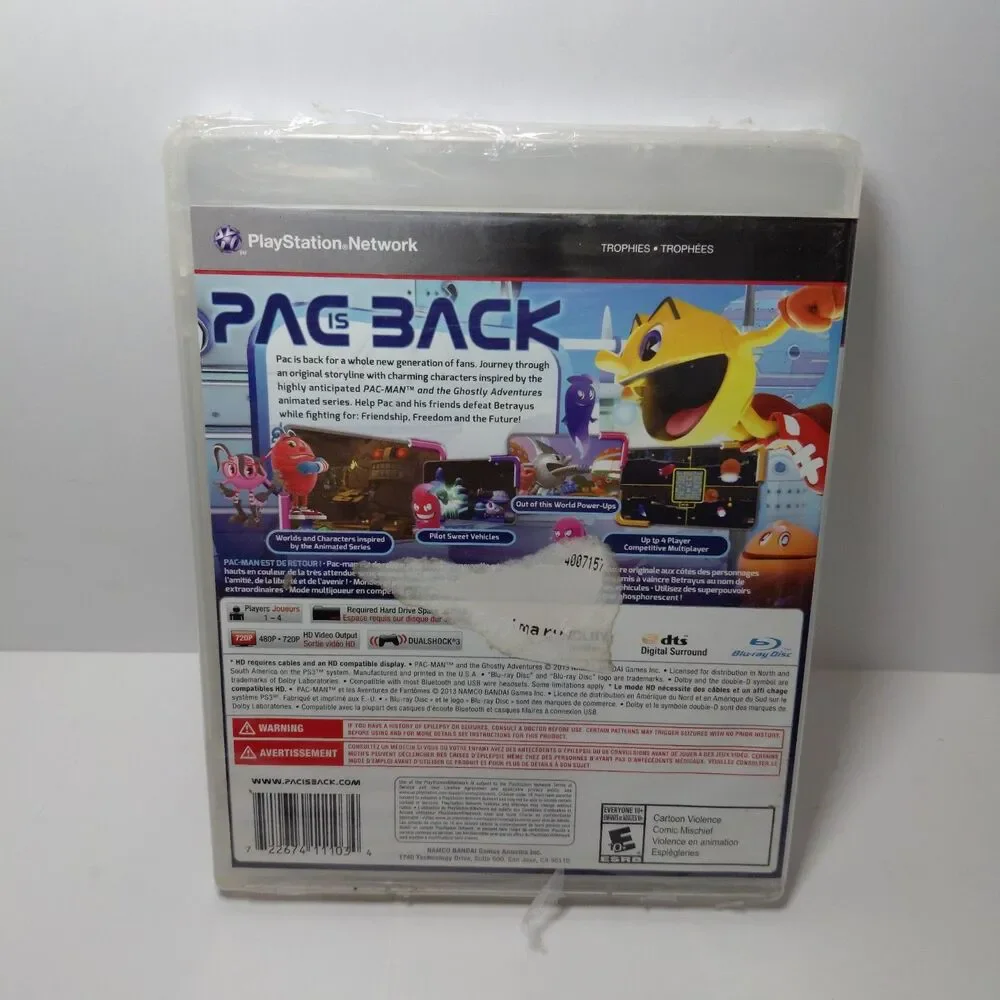 PAC-MAN AND THE GHOSTLY ADVENTURES PlayStation 3 NEW SEALED